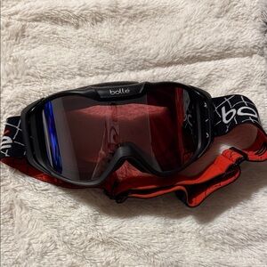 Bollé Ski Goggles with Red and Black Strap